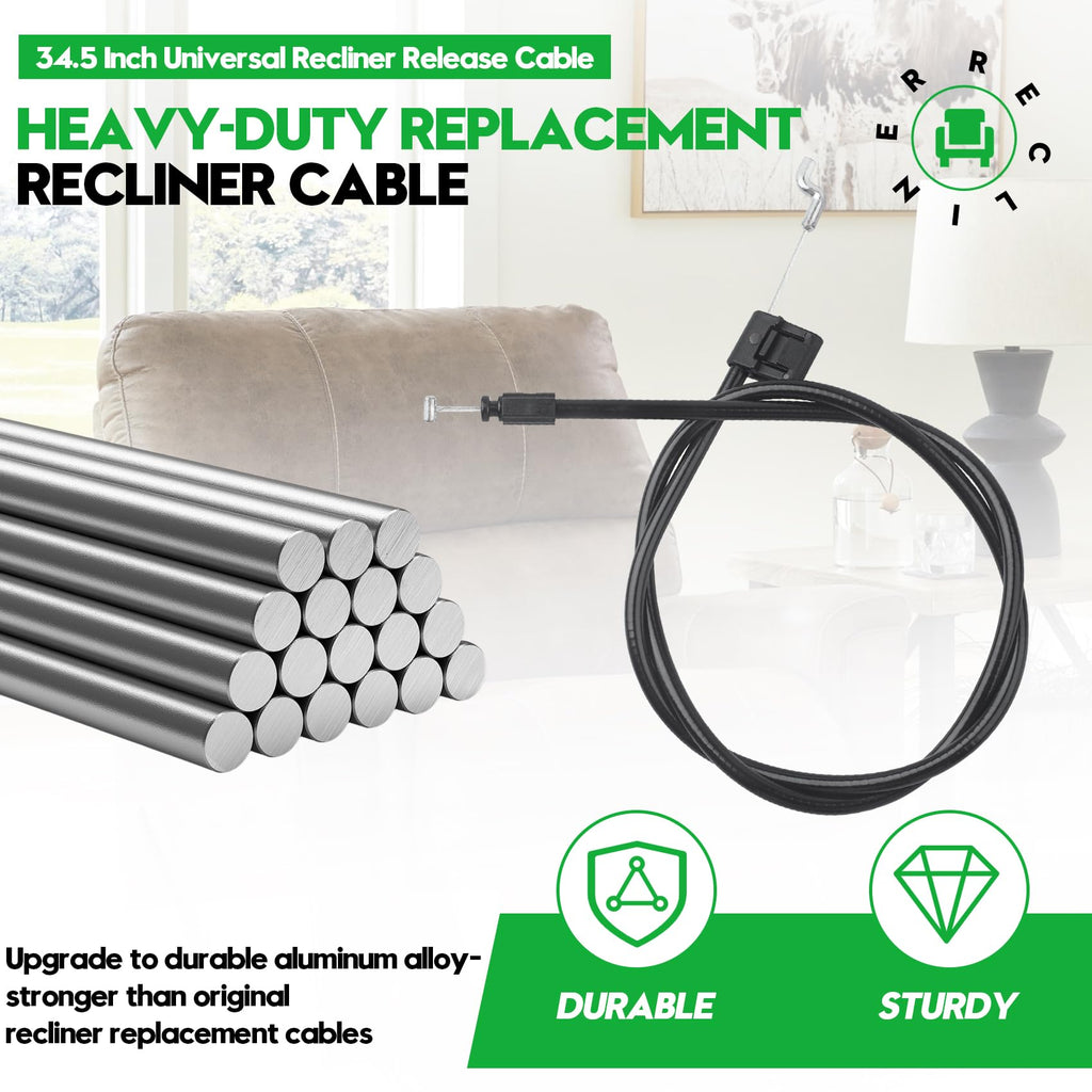 34.5 Inch Recliner Release Cable for Ashley Lazy Boy & Lane Recliner Chair
