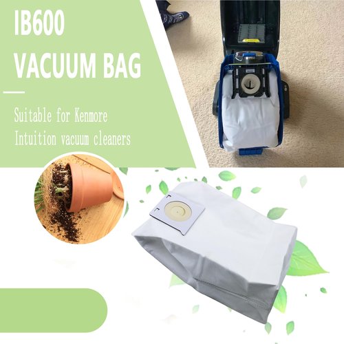 IB600 HEPA Vacuum Cleaner Bags Fits for Kenmore Intuition Vacuum Cleaner BU4022, BU4020, BU4018, BU4050, BU3040(Set of 12)