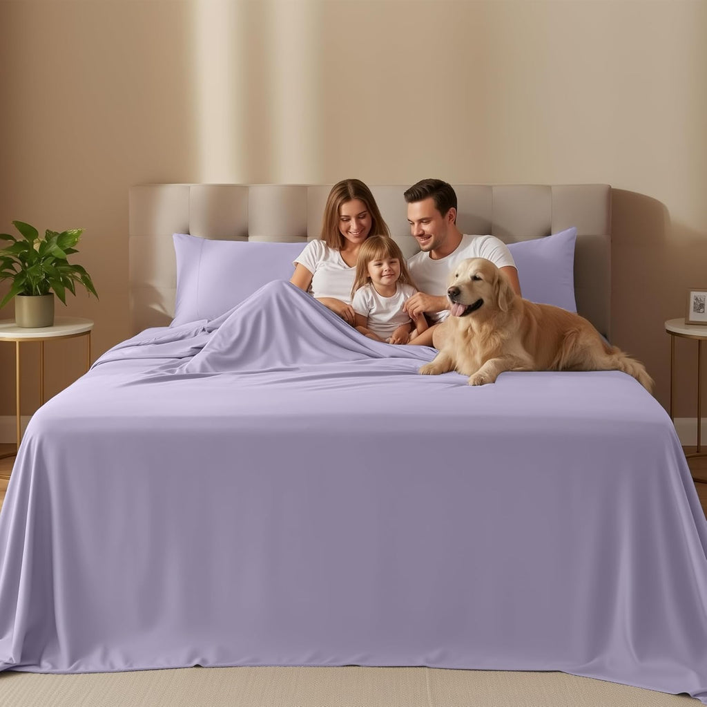 Utopia Bedding Twin Sheet Set - Soft & Breathable Microfiber, 3-Piece Bed Sheets, Oeko-Tex Certified (Lavender)