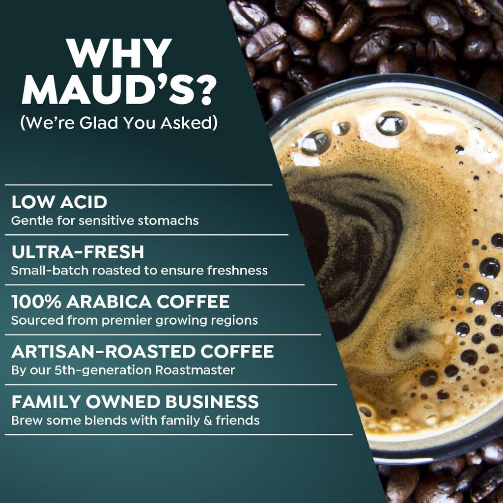 Maud's Decaf Kona Coffee Pods,100 ct, Decaffeinated Medium Roast Coffee in Single Serve Pods – 100% Arabica Coffee, Compatible with Keurig K Cups Maker