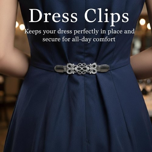 4 Piece Set Cinch Clips,Waist Cincher Clip for Women to Tighten Dresses Pants Scarf Shawl