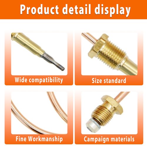 ActyGo Replacement Gas Fireplace Thermocouple 24”74L5701 Fits Lennox Elite Gas Stoves EDV3530CNM EDV3530CNM-B EDV3530CPM EDV4035CNM