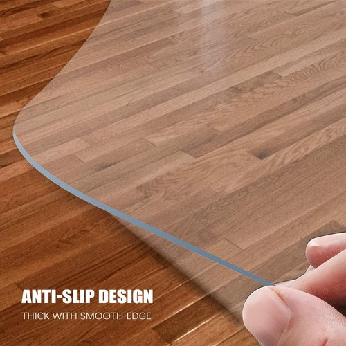 Kuyal Clear Chair Mat - Transparent Floor Protection for Hard Floors | 36" x 48" for Office & Home