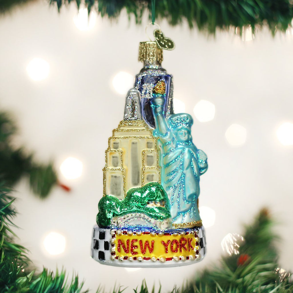 Old World New York City Glass Blown Ornament 20083
