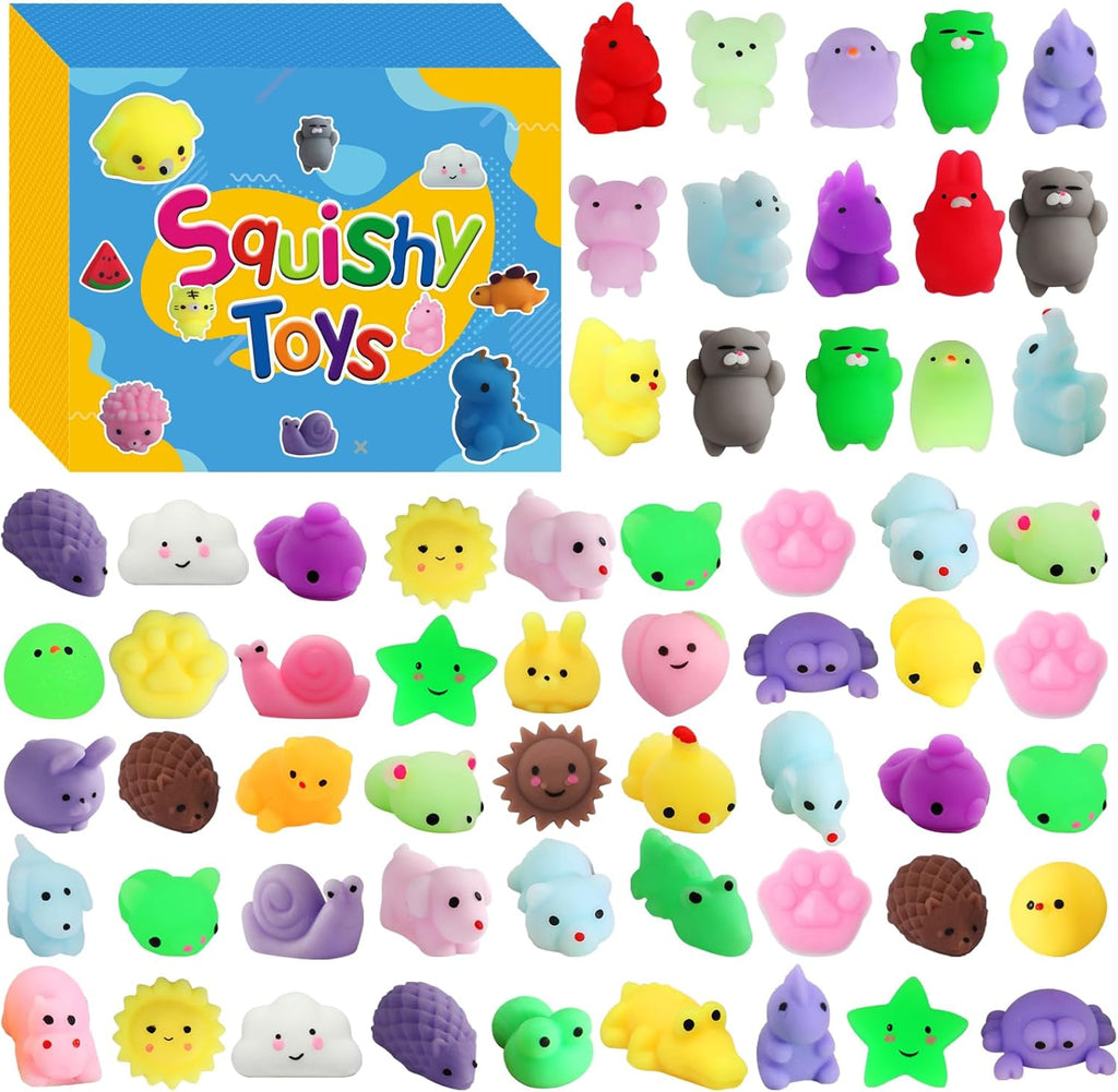 Skiennix Mochi Squishy Toys - 200 Pcs Kawaii Party Favors for Kids & Teens | Ideal for Birthdays & Goodie Bags