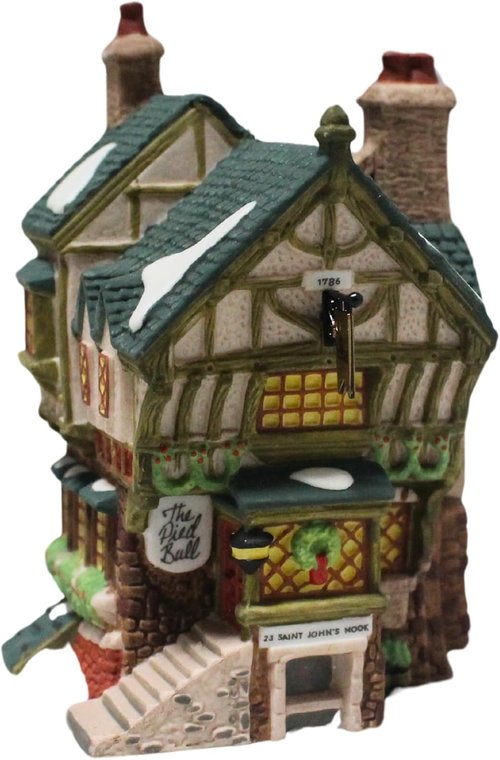 Department 56 The Pied Bull Inn - Retired Dickens Village Collectible Figurine | Charming Decor