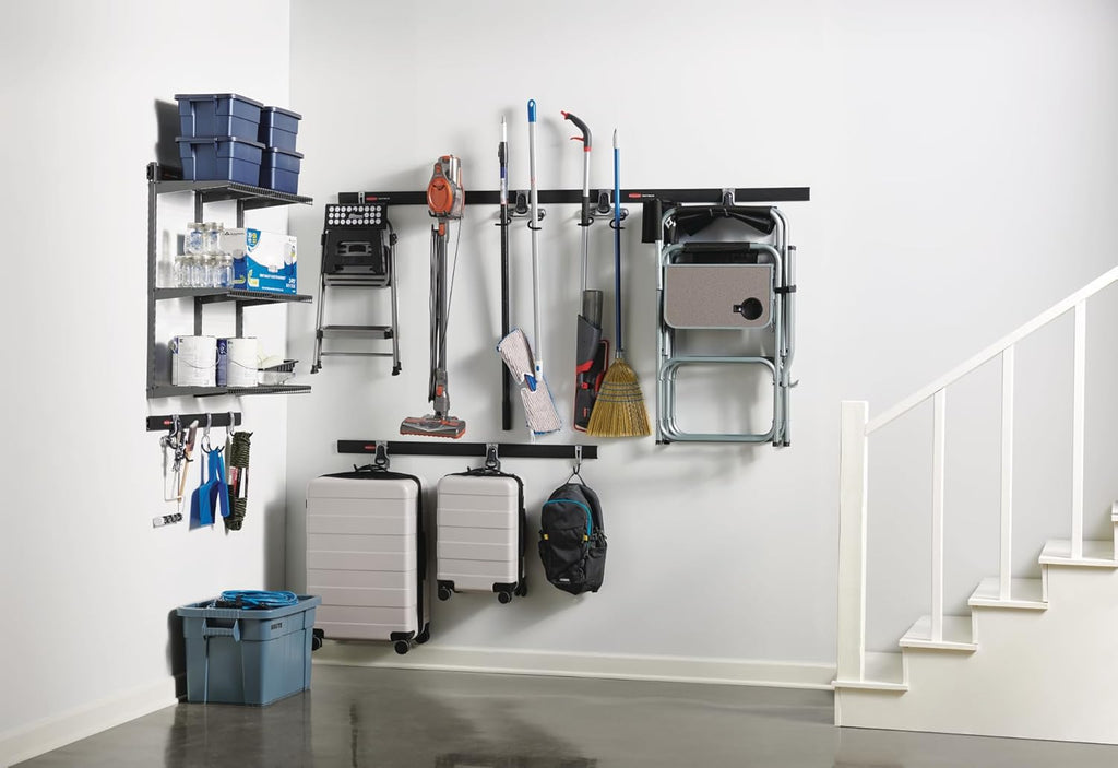 Rubbermaid Fasttrack Rail Storage - 3-Shelf Kit for Home & Garage Organization | 36"x12", 350 lbs Capacity