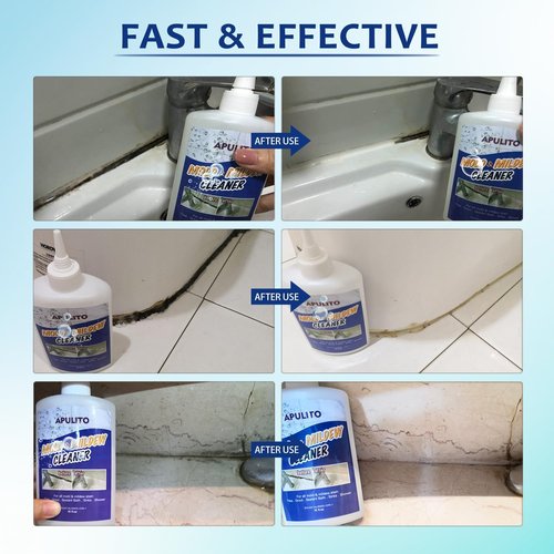 APULITO Household Cleaner Gel - Powerful Bathroom & Kitchen Cleaner for Tiles, Grout & Sinks | 10 Fl Oz