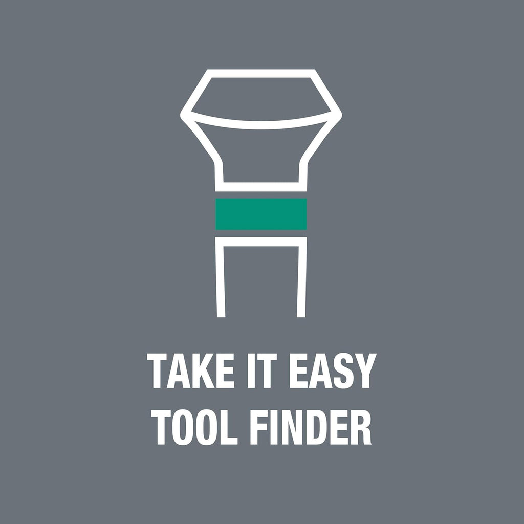 Wera 2035/6 Electronics Screwdriver Set - 6-Piece Kraftform Micro Slotted & Phillips with Rack
