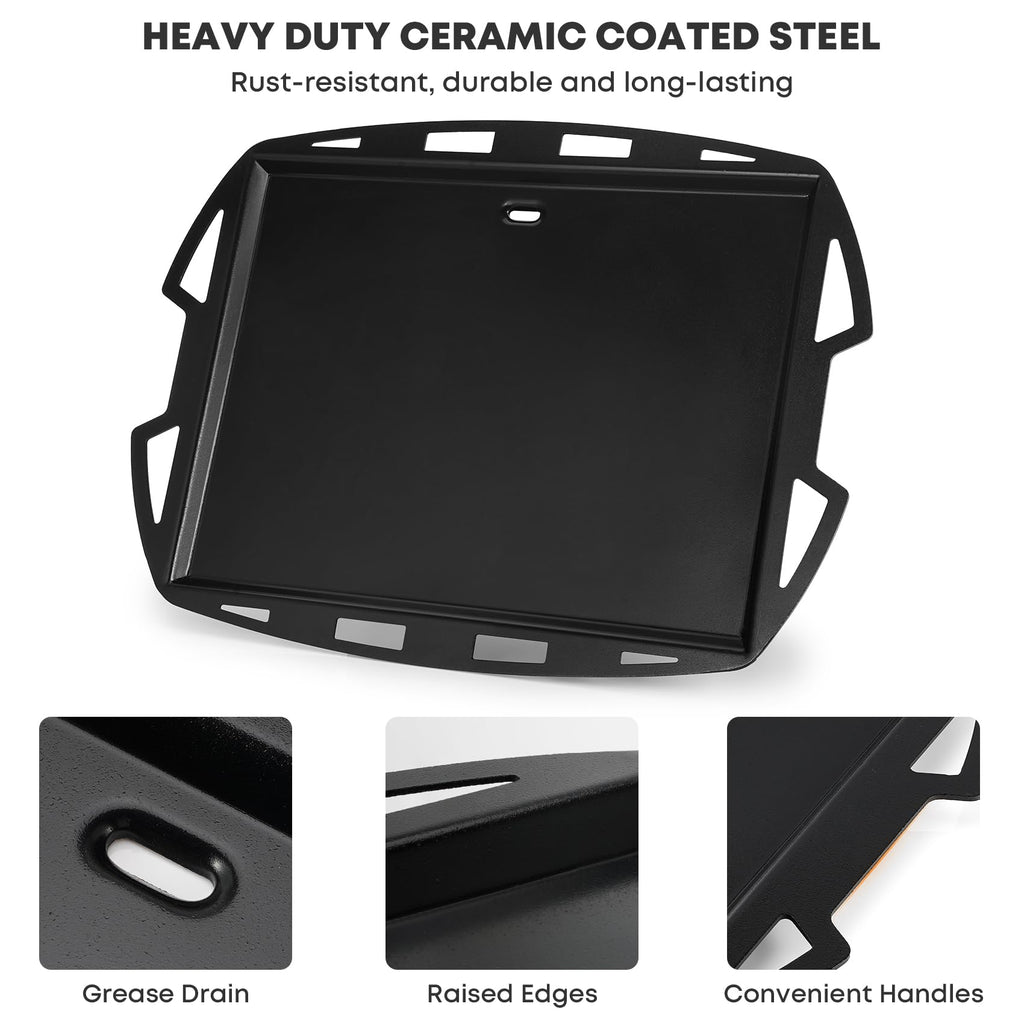Stanbroil Cooking Griddle Insert for Weber Q300/Q3000 Series Grills, Nonstick Full Size Griddle Plate for Weber Q3000 Q3100 Q3200 Q300 Q320 Grills
