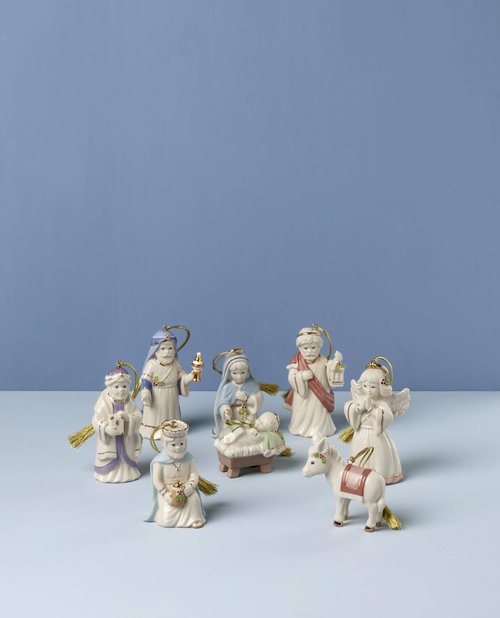 Lenox 896533 First Blessings Nativity 8-Piece Ornament Set