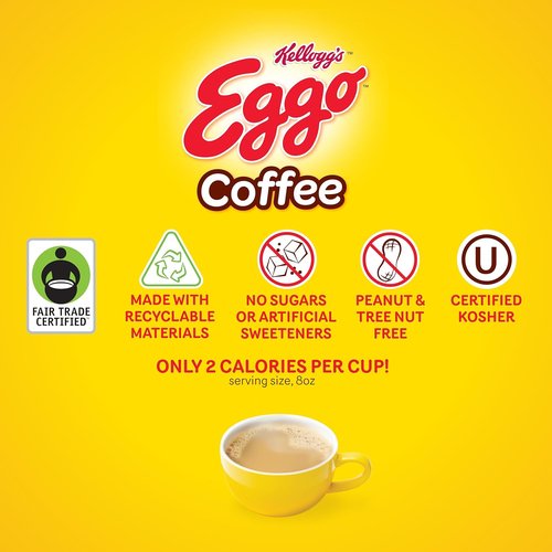 Eggo Beverages Cinnamon Toast Waffle Coffee Pods - Fair Trade Certified, 40 Count | Perfect for Keurig K-Cup Brewers