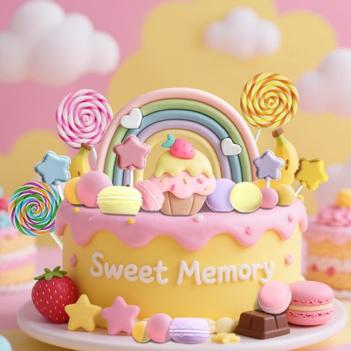 Candyland Cupcake Toppers Candy Cake Topper Sweet One Cake Topper