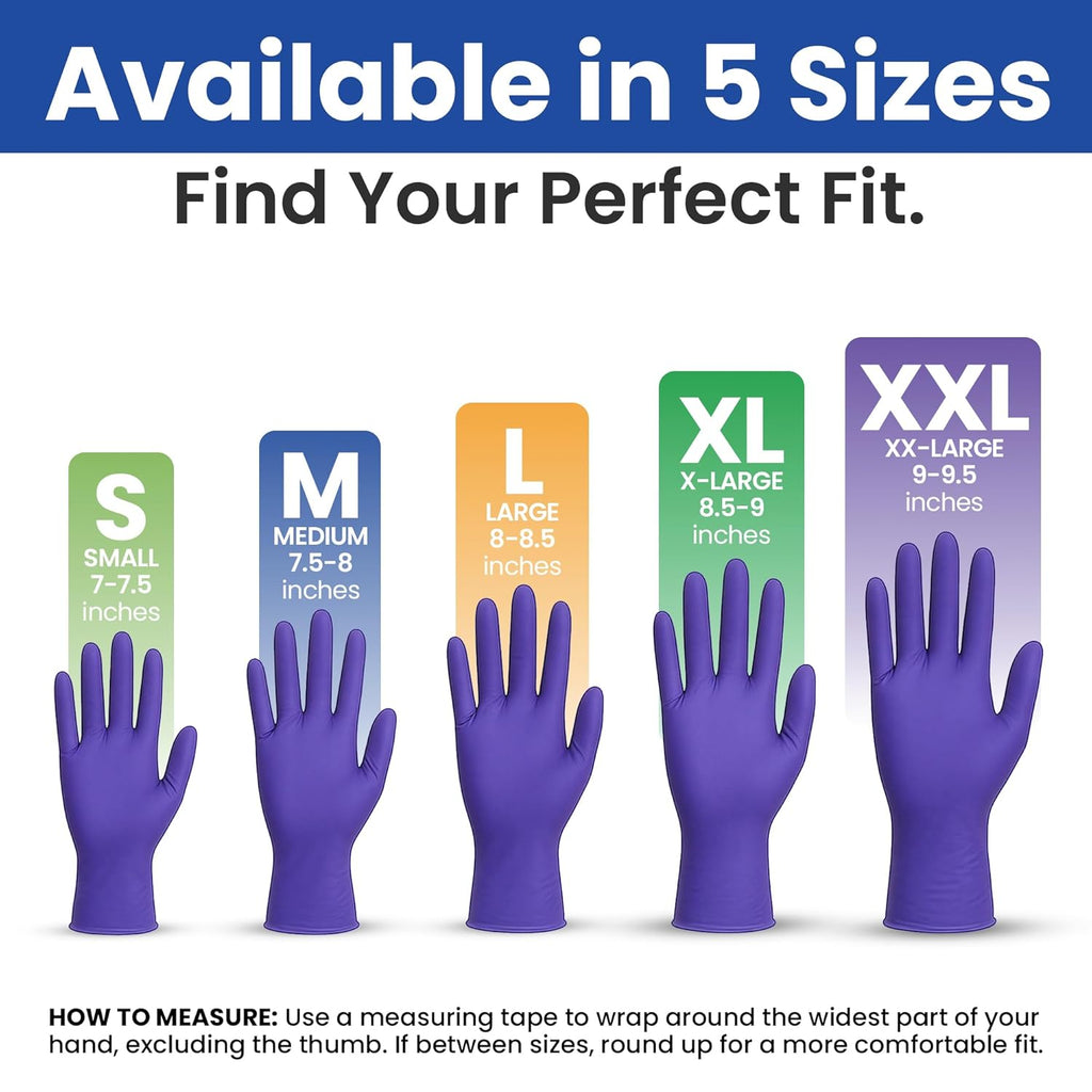 SAFEWAY USA Nitrile Disposable Gloves - 2000 Pcs, Medium, Powder-Free & Non-Latex for Medical, Lab, and Kitchen Use