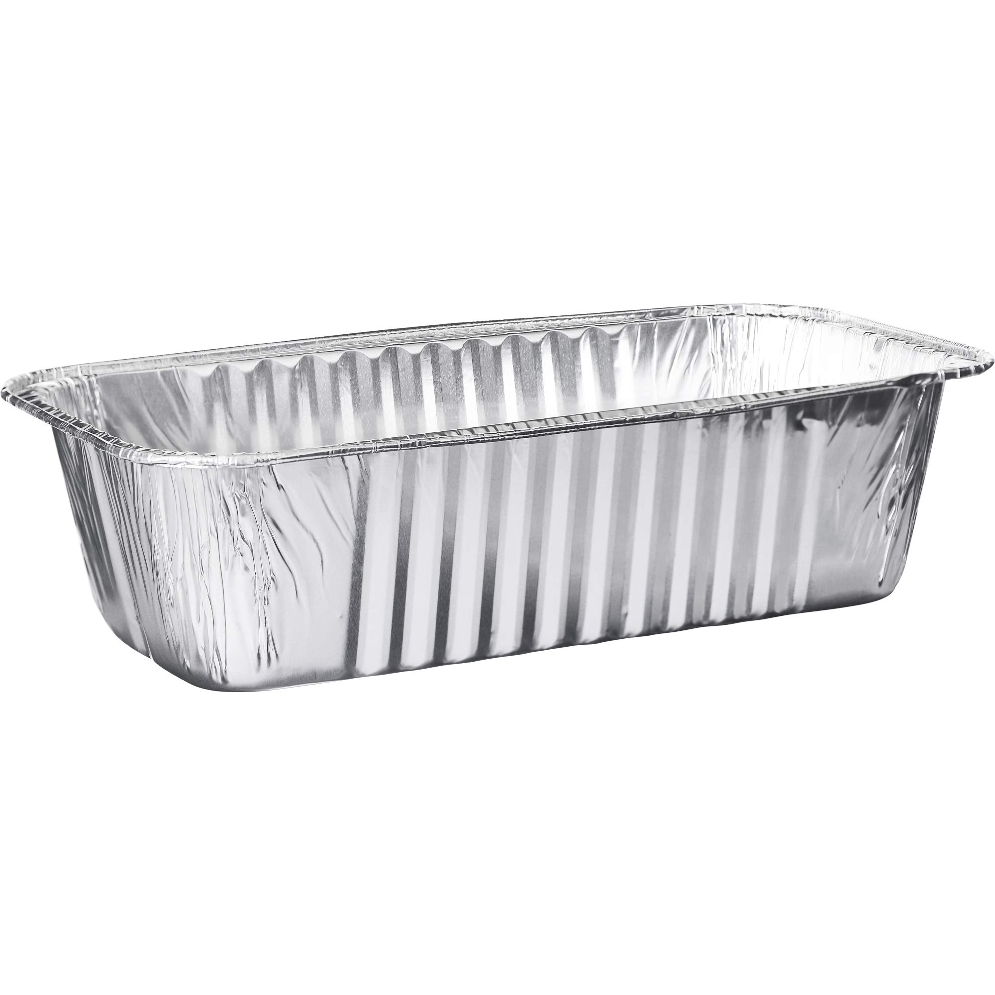 PLASTICPRO Disposable Loaf Pans Aluminum Tin Foil Meal Prep Bakeware - Cookware Perfect for Baking Cakes, Bread, Meatloaf, Lasagna (50, 5 Pound)