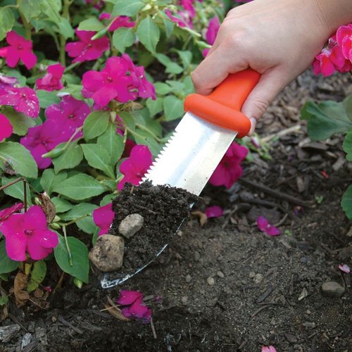 A.M. Leonard Classic Soil Knife & Leather Sheath Combo – Hori Hori w/ 6-Inch Stainless Steel Blade