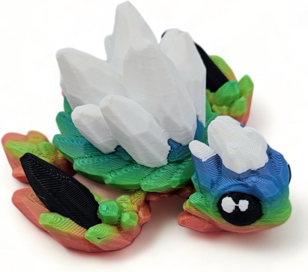 Surprise Turtle Egg Collectible Figurine - Unique Colors for Stress Relief | Includes 3 Rainbow Turtles