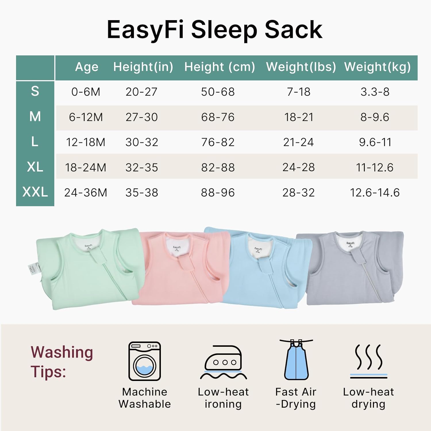 Supersoft Rayon Bamboo Sleep Sack | 1.0 Tog Unisex Baby Wearable Blanket 0-6 Months - Gray