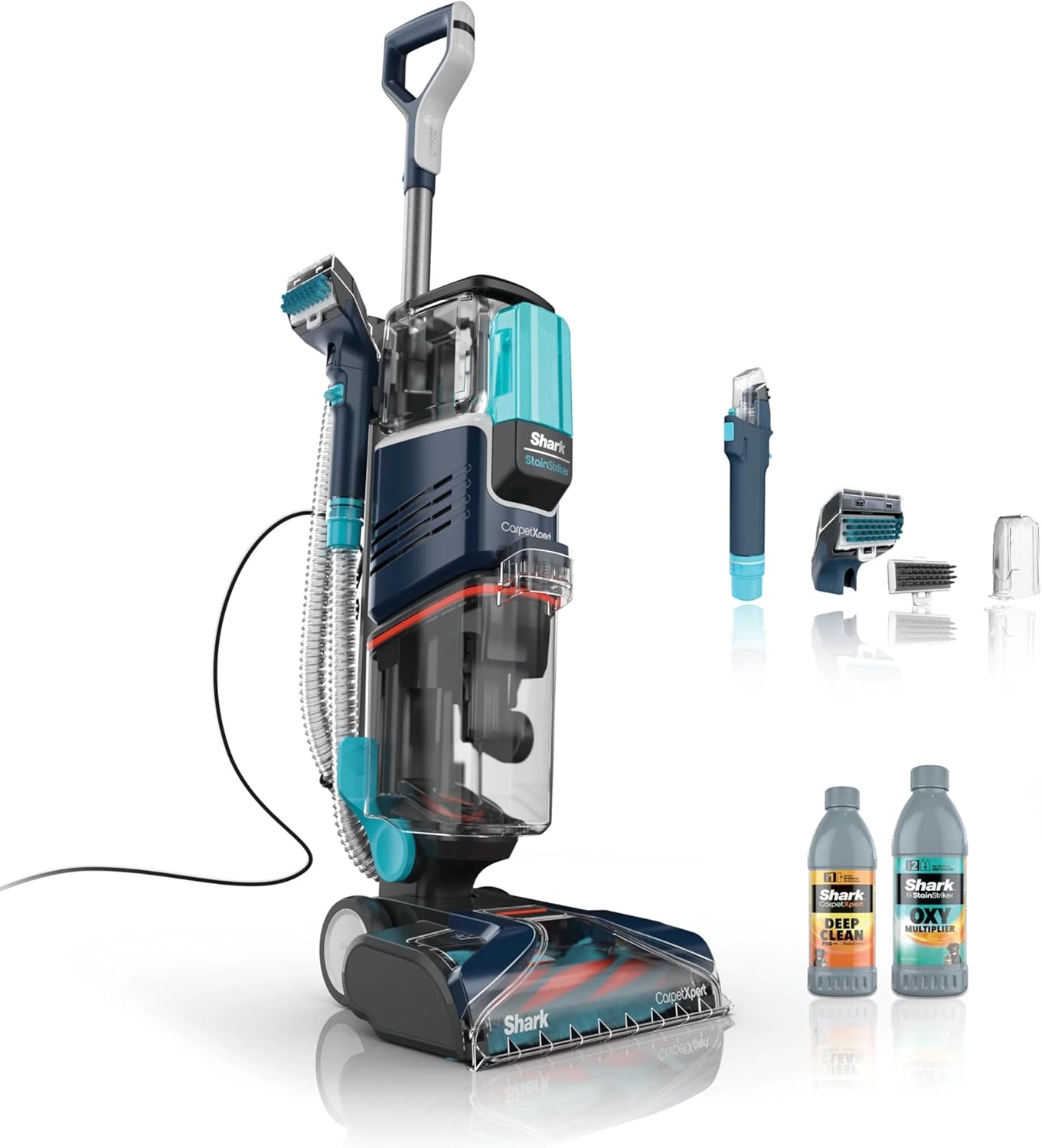 Shark CarpetXpert Upright Carpet Cleaner - Stain Striker for Rugs & Upholstery | Navy Color