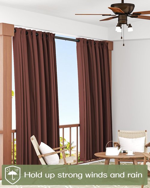 ALLZONE Tension Curtain Rod - Heavy Duty No-Drill Design | Adjustable 83-123 Inches, Black