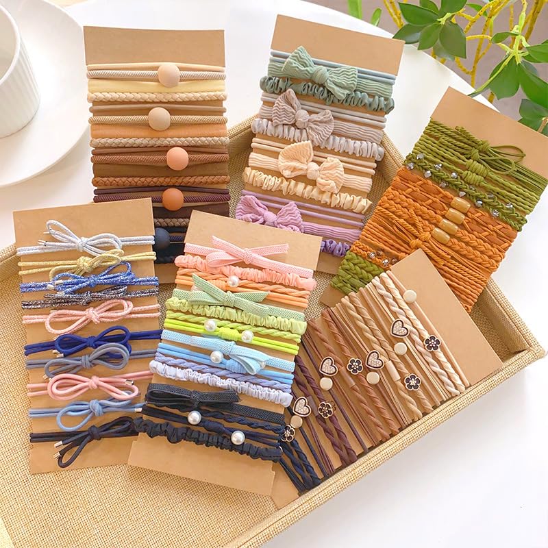 DILBABA Hair Ties Set Gentle High Elasticity Scrunchie Bracelet
