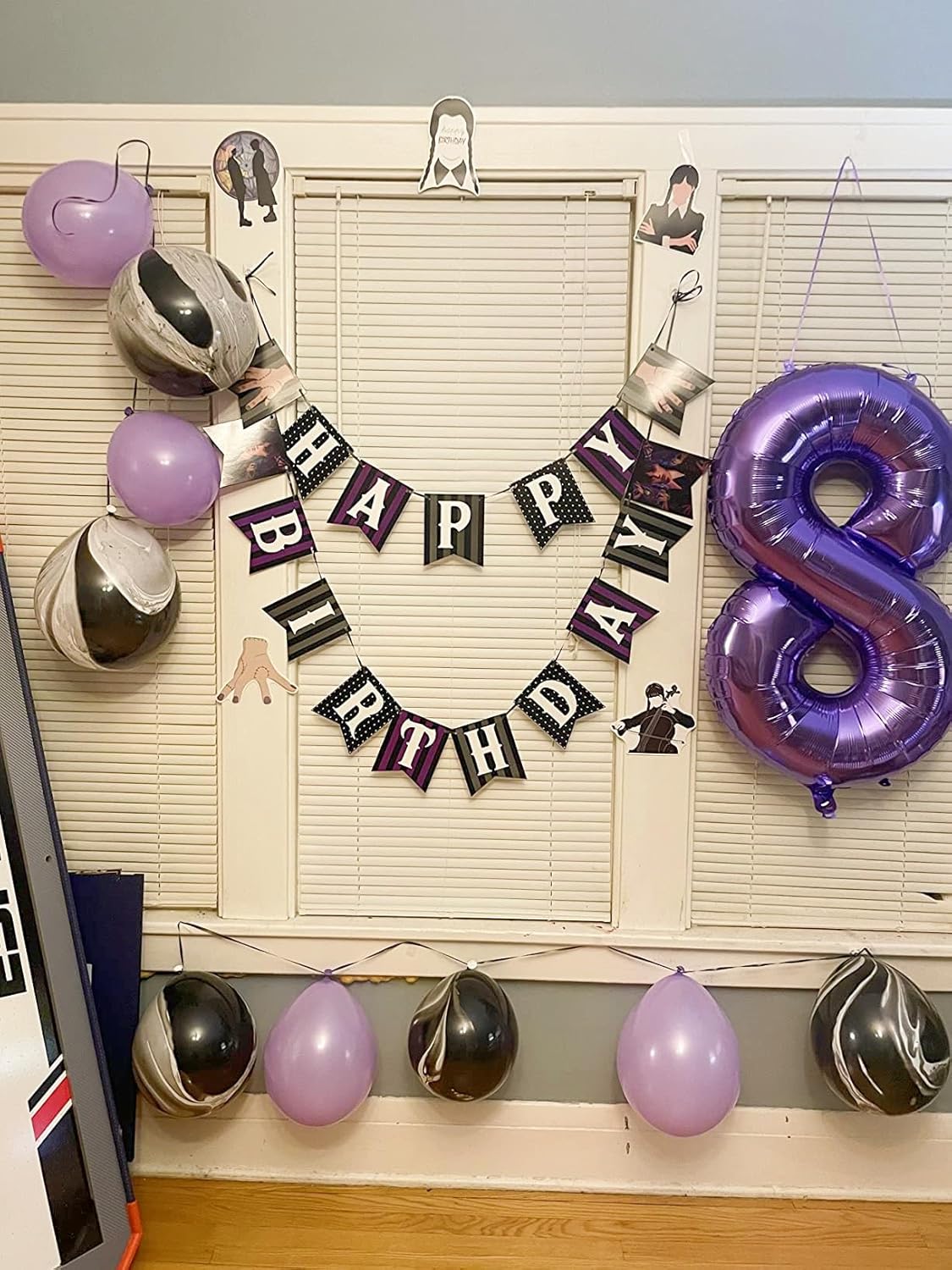 Numbers Balloon - 40 Inch Large Purple Balloon for 3rd Birthday Party Decorations