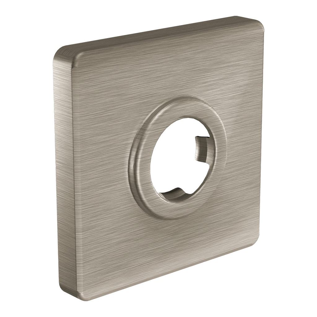 Moen 147572BN Modern Square Shower Arm Flange, Brushed Nickel