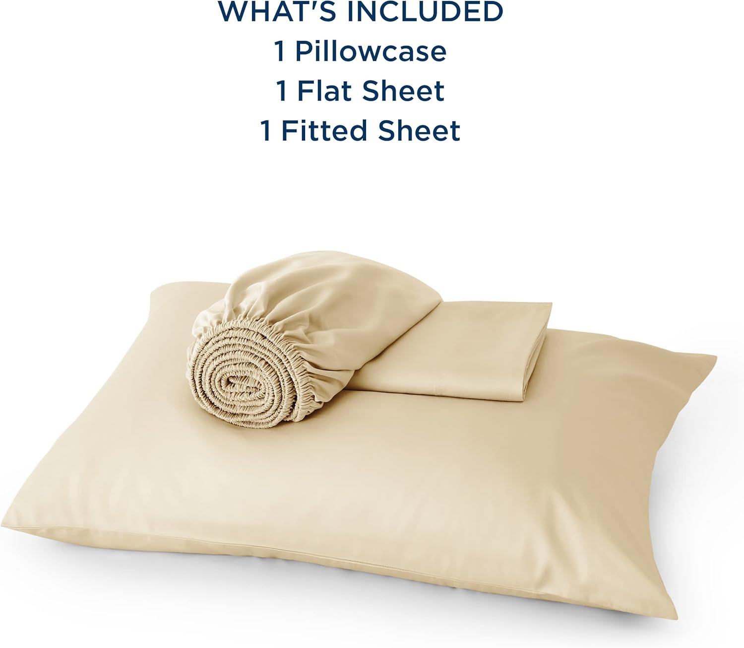 Bedsure Cooling Twin XL Sheets - Breathable & Soft Rayon from Bamboo | Deep Pocket Hotel Luxury Bedding in Alabaster Gleam