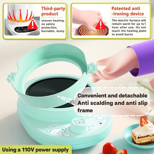 Cicicooie Kids Cooking Sets Real Easy Montessori Kitchen Safe Tools Making for Beginner Cooking Educational (Green)