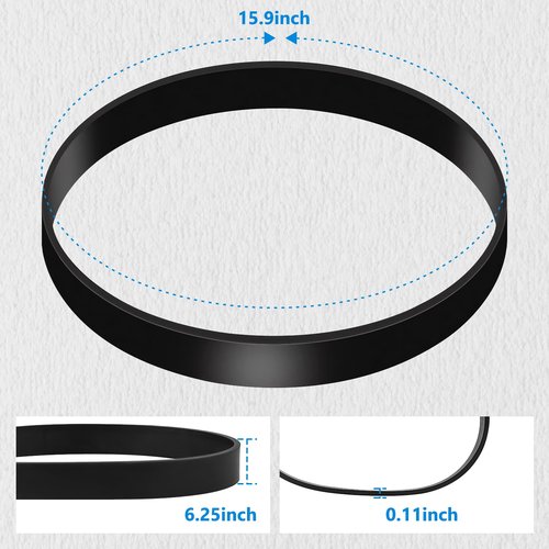 LEFITPA 3 Pack Replacement 3031120 32074 Upright Vacuum Belt for Bissell Style 7 9 10 12 14 for CleanView II 3574 3576 Series for PowerForce Bagless 6594 6579 6596 Series Vacuum Models