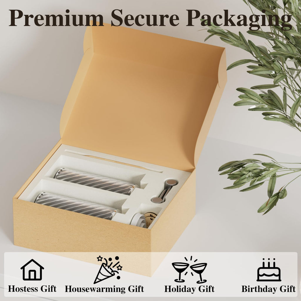 18Oz Spiral Stripe Soap Dispenser Set - Silver Stainless Steel Pump with Wood Tray, Refillable for Kitchen Sink & Bathroom Vanity, Dish Liquid & Hand Soap Storage Solution