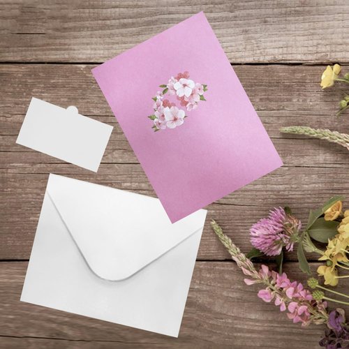 CFTONE 3D Pop Up Card, Elegant Cherry Blossom Heart Flower Greeting Card for Mothers Day, Anniversary, Valentine's Day, Weddings, Birthday, Handcrafted Floral Card for Mom, Women, Wife