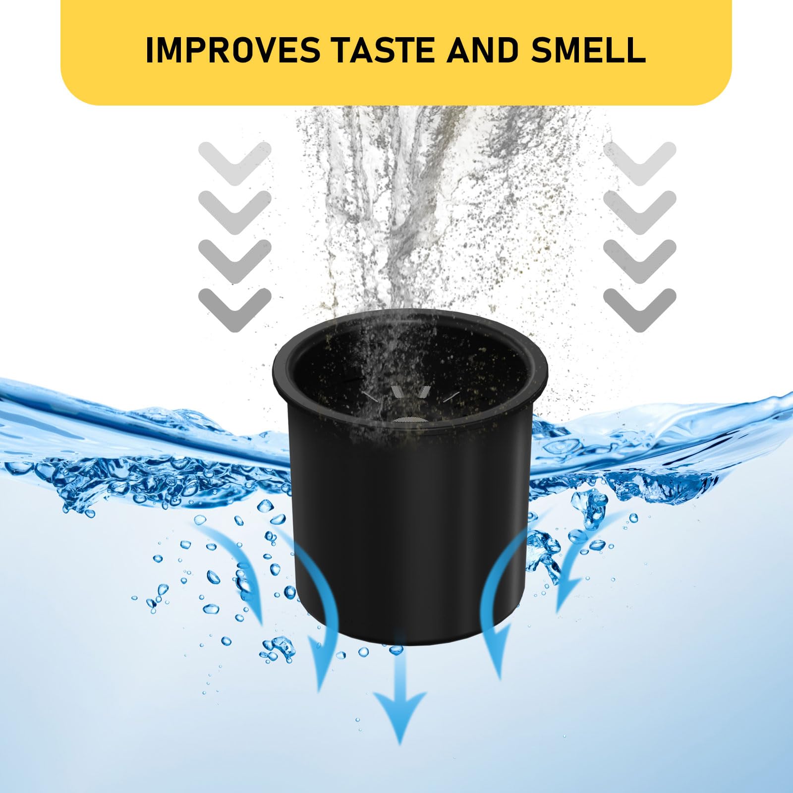 RO100ROPOT-Lite RO Remineralization Water Filters Replacement, Compatible with Bluevua RO100ROPOT-Lite and RO100ROPOT-Lite(UV) Systems, Alkaline for Reverse Osmosis Filter, 4 Pack
