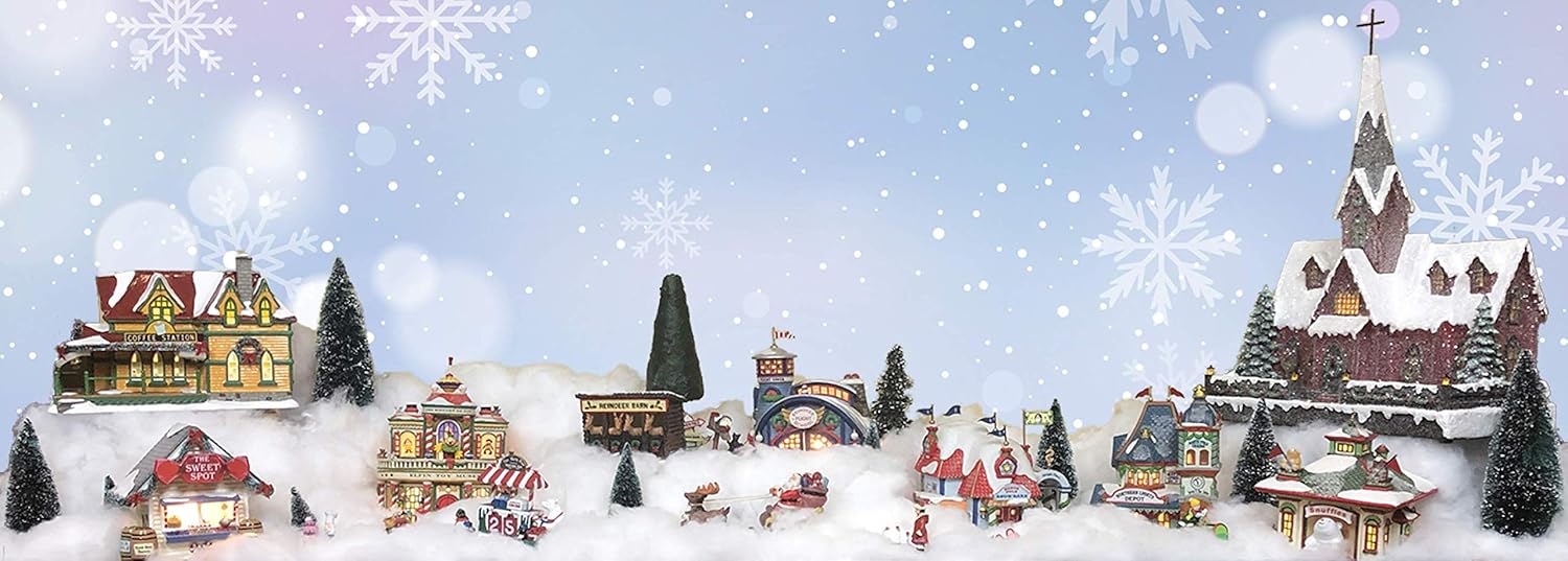 Skiennix Christmas Fake Snow Decor - Fluffy Cotton-Like Indoor Snow for Mantle & Nativity Set | 15 OZ Flame Resistant
