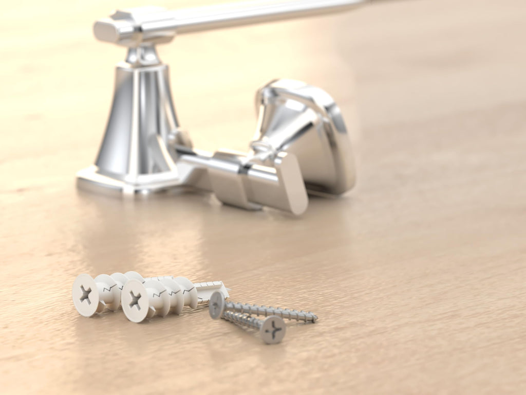 Gatco 5513PN Beverly Euro Toilet Paper Holder | Elegant Open Arm Wall-Mounted TP Holder | Luxury Design, Durable Metal | Polished Nickel Finish