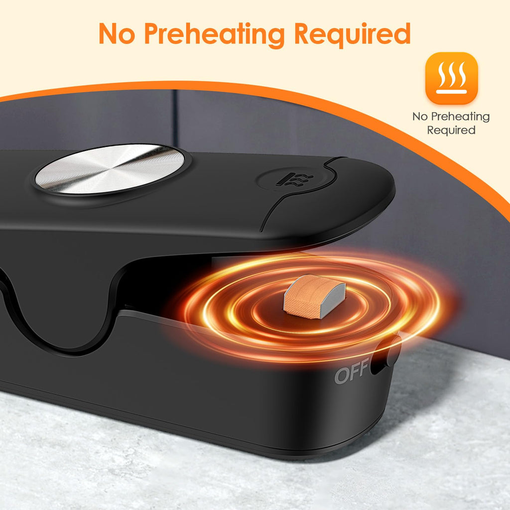 OEOP Bag Sealer, 2 in 1 Mini Bag Sealer Heat Seal and Cutter, Portable Chip Bag Sealer Heat Sealer Bag Resealer for Snacks Candies Plastic Bag Food Storage (Batteries Included)