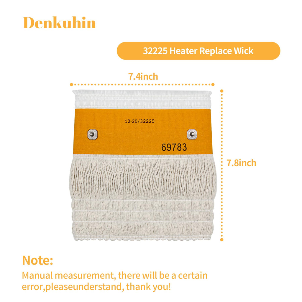 Denkuhin 32225 Kerosene Heater Wick Replacement for Kero World KW-24 (A-H), Dyna-Glo RMC-95C, DURAHEAT DH2300, Heating Wicks for Cotton/Fiberglass