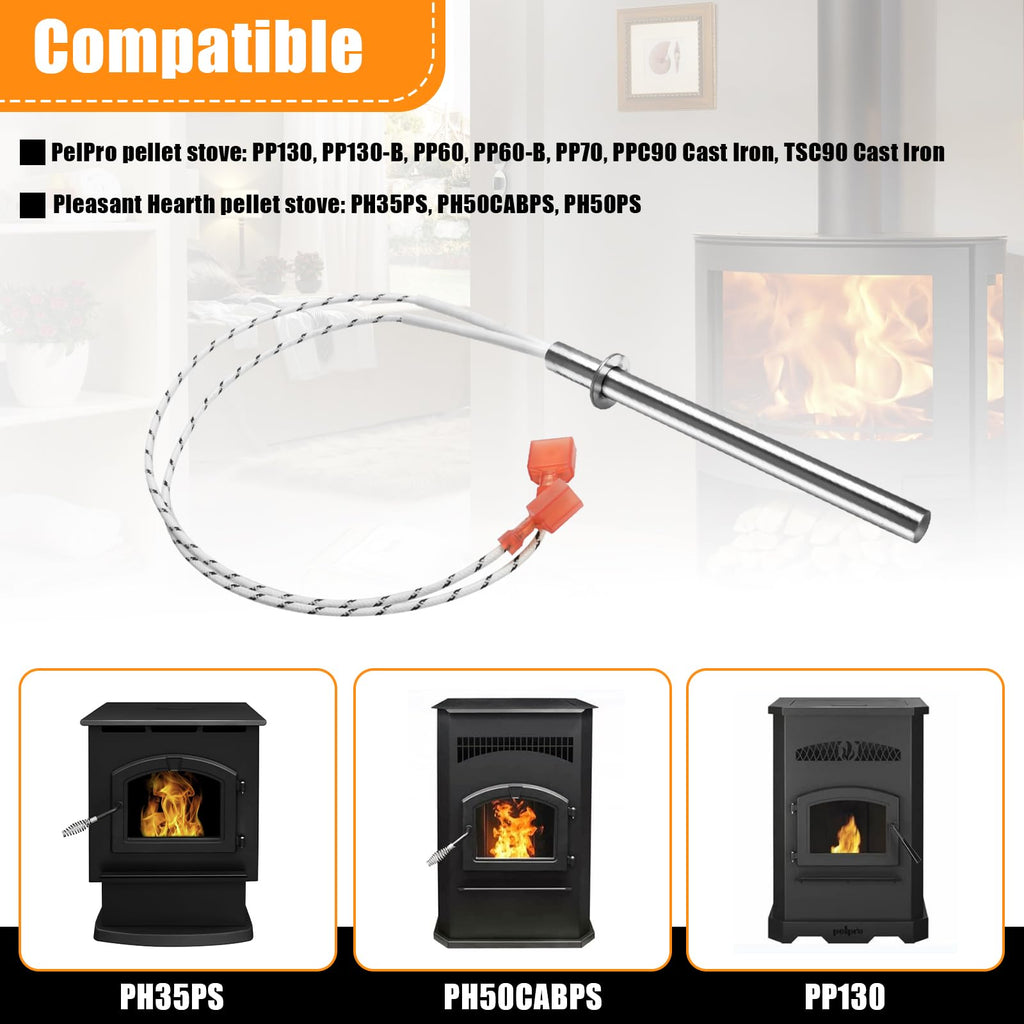 SRV7000-660-AMP Replacement for Pelpro Pellet Stove Igniter & Pleasant Hearth Pellet Stoves Ignitor, 300W