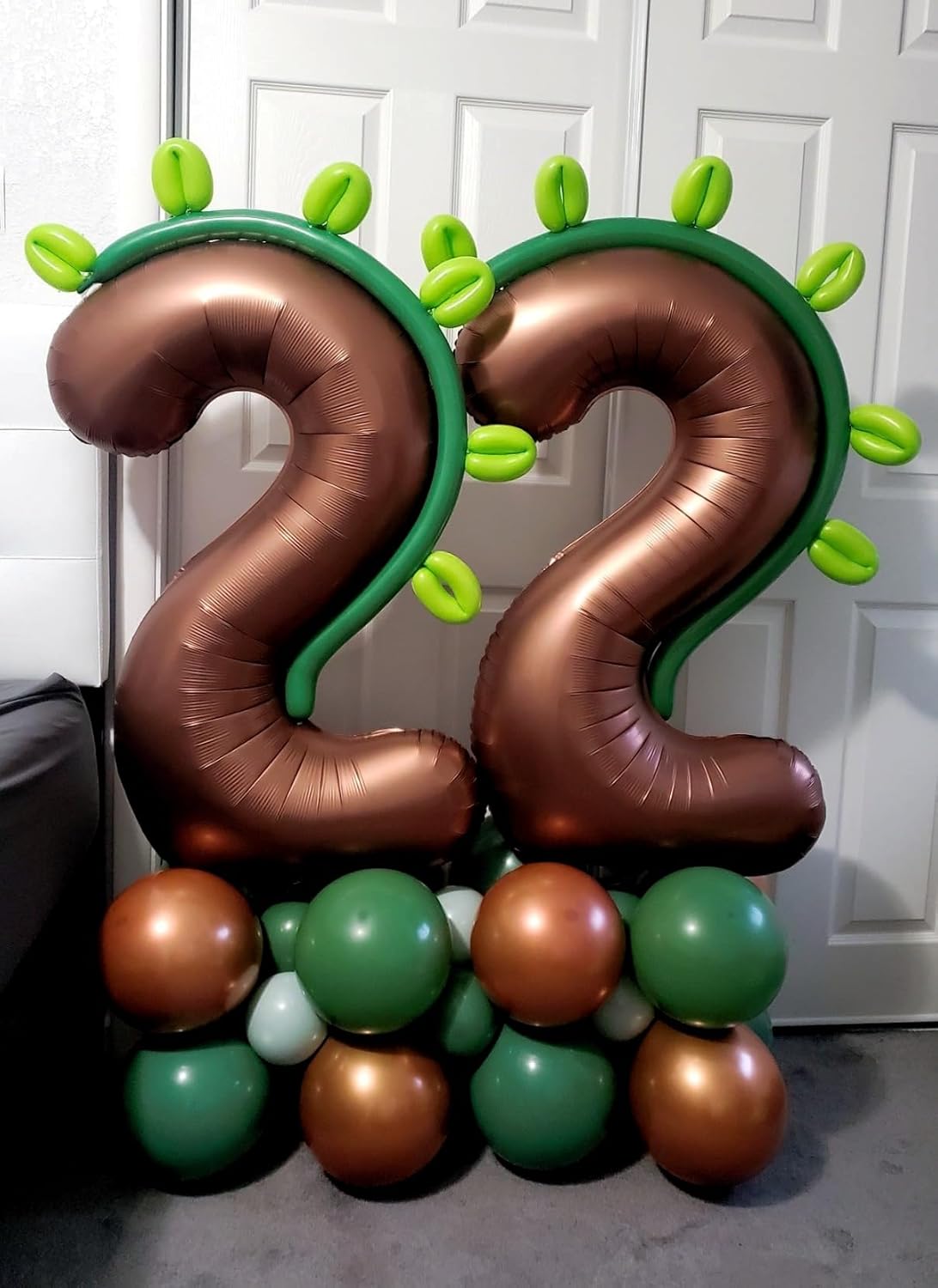Number 6 Balloon - 40 Inch Coffee Brown Birthday Decoration for Men & Women | Perfect for 6th Birthday & Anniversaries