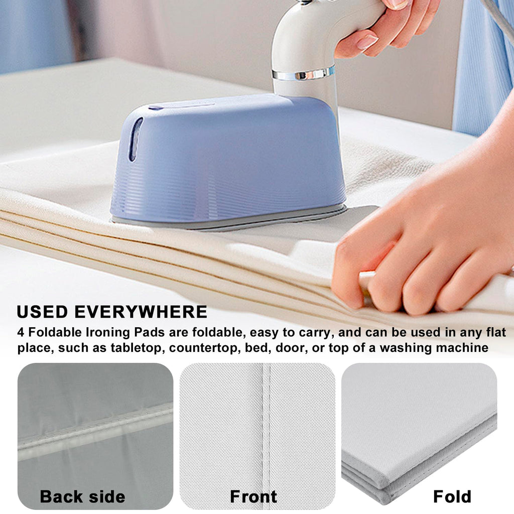 Steamer Board for Clothes with Ironing Glove, Stand for Steaming Clothes, Garment Steamer Pad Portable Ironing Board Included Lint Remover & Storage Bag for Suits Shirts Coats Portable Travel Home Use