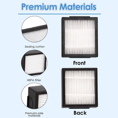 (20 Pack) Combo 10 Max Replacement Parts Compatible with iRobot Roomba Combo j7/ Combo j7+/ Comboj9+/ Combo 10 Max Robot Vacuum, 8 HEPA Filters, 8 Side Brushes, 2 Sets Roller Brushes