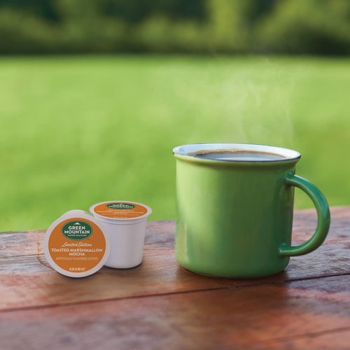 Green Mountain Coffee Roasters Toasted Marshmallow Mocha | Flavored Light Roast K-Cup Pods - 24 Count