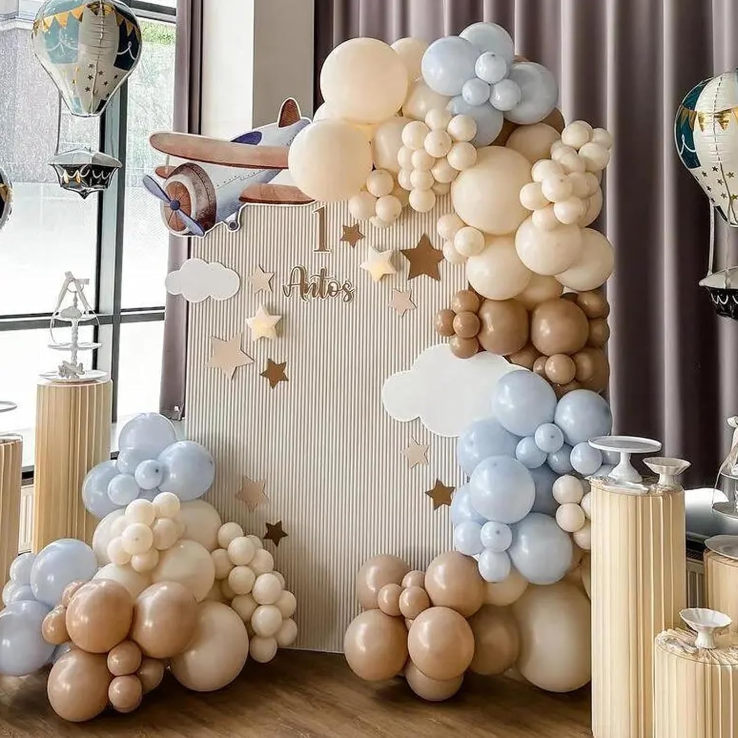 Voircoloria 12-Inch Sand Balloons - 105pcs Latex Party Balloons for Birthday & Baby Showers