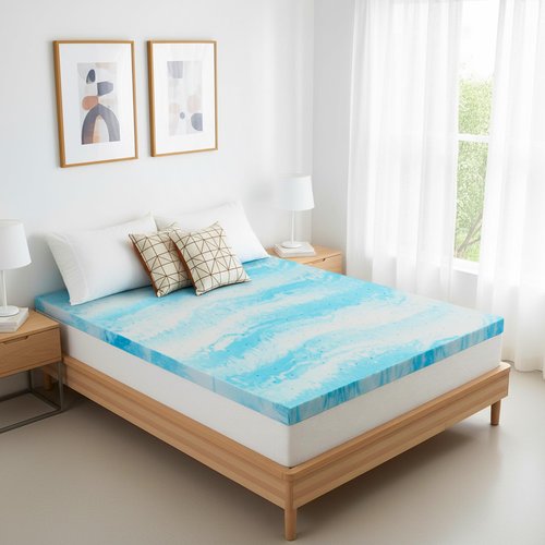 Memory Foam Mattress Topper Twin - 3 Inch Gel Infused Bed Toppers, Pressure Relief Mattress Pad for Dorm Room, CertiPUR-US Certified