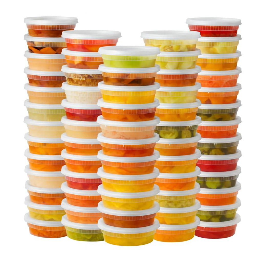 ProTakeOut [8oz-240 Sets Plastic Deli Containers with Lids - BPA Free Clear Soup Containers with Airtight Lids, Leak Resistant Food Storage for Meal Prep, Stackable/Microwave/Dishwasher/Freezer Safe