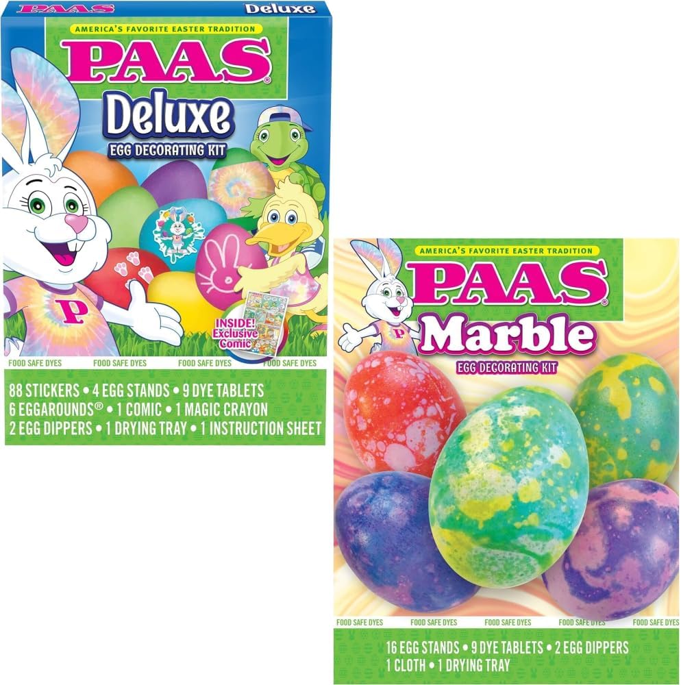 PAAS Egg Decorating Kit - Deluxe Marble Set for Creative Easter Fun | Perfect Family Activity