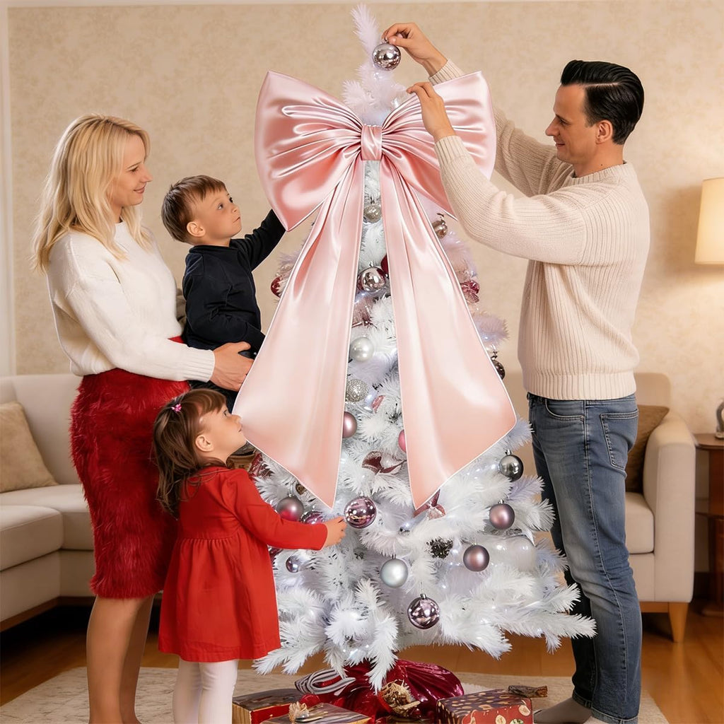 Skiennix Large Pink Bow Decor - 3D Design with Hidden Lining for Coquette Bedroom Wall | Party & Christmas Supplies (1 PCS)