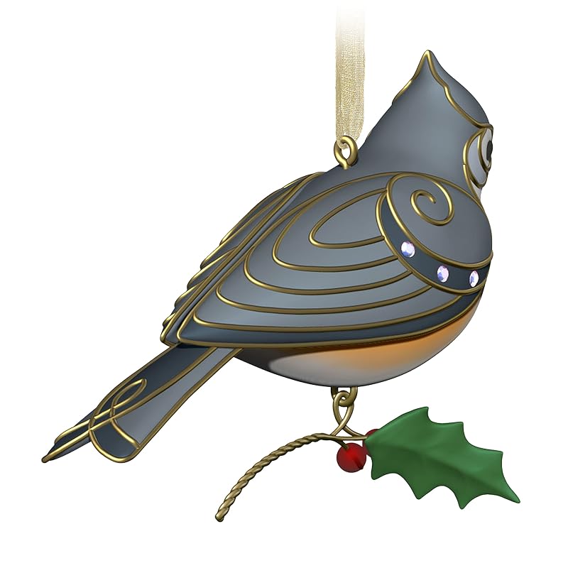 Tufted Titmouse Keepsake Ornament - 2022 Beauty of Birds, Hallmark Keepsake (Variation: Tufted Titmouse+Ornament)