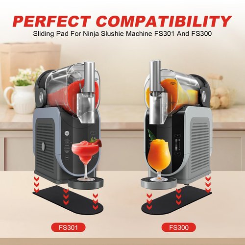 Sliding Pad for Ninja Slushie Machine FS301 FS300 - Non-Slip Countertop Protector Mat with Quick Slide Technology - Frozen Drink Machine Accessories for Ninja Drink Maker