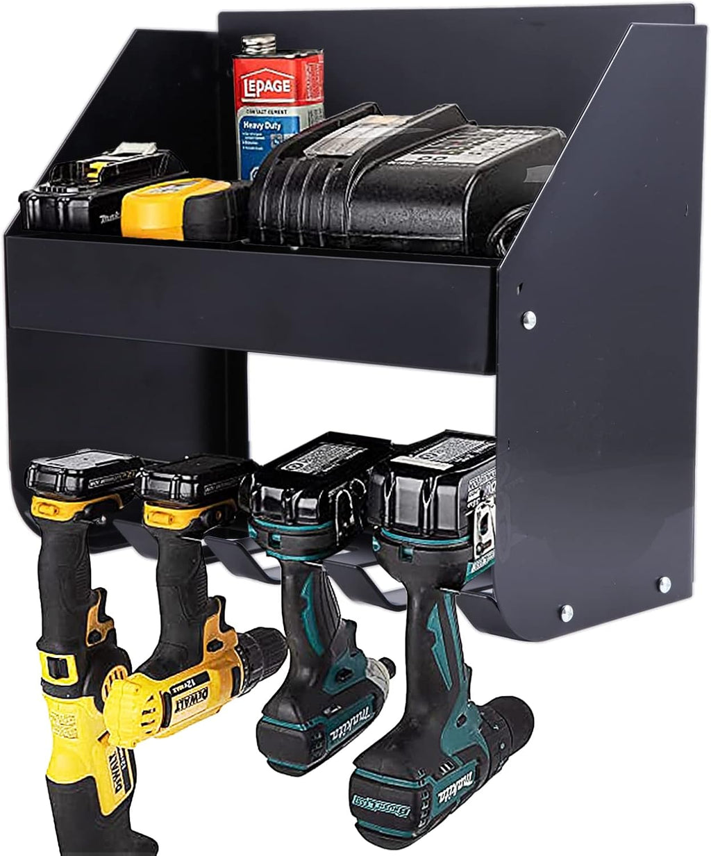 Ultrawall Heavy Duty Power Tool Rack - Wall Mount Organizer for Garage & Workshop Storage